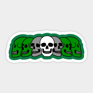 Pride Skulls Grayromantic Sticker